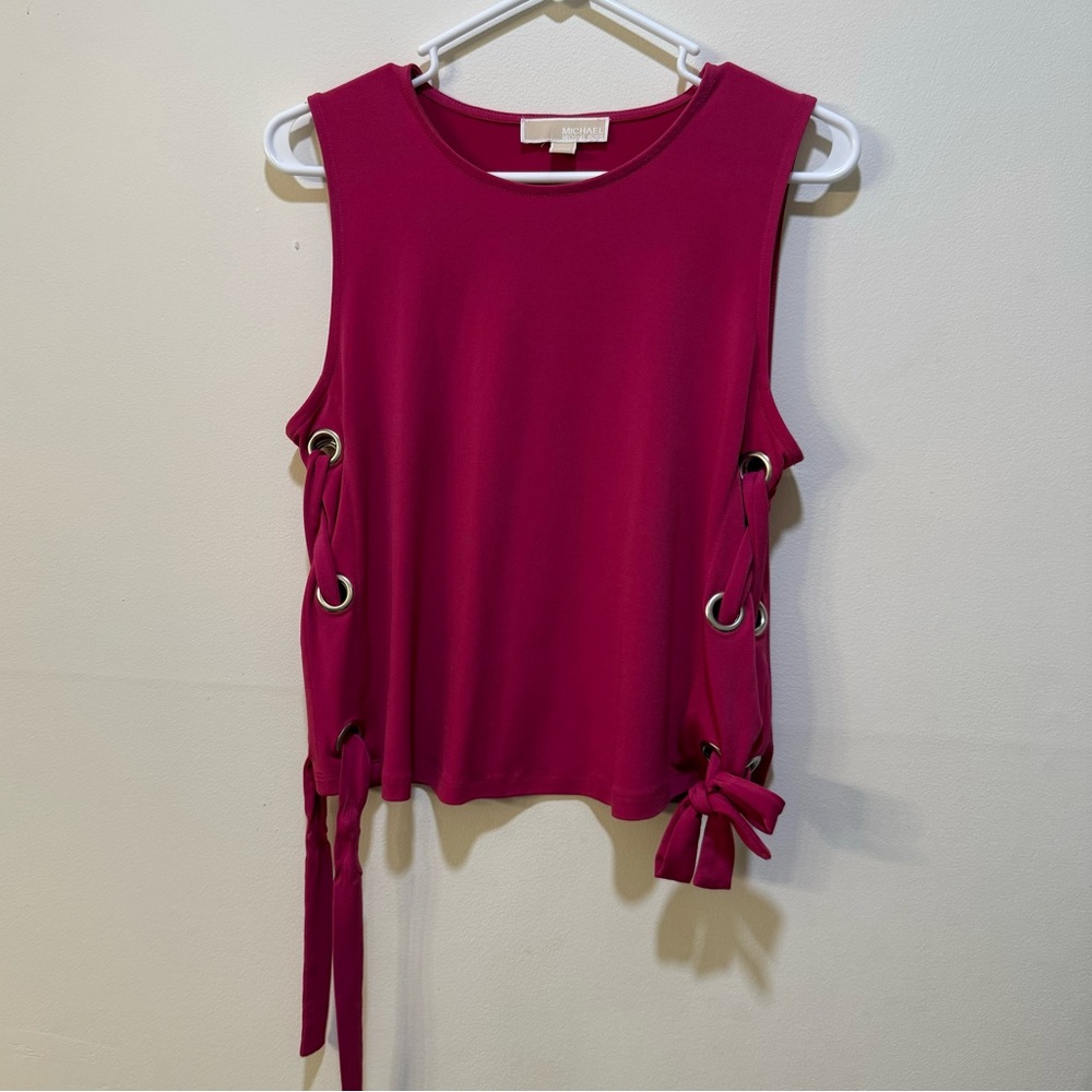 MK Michael Kors Dress Tank with Side Tie Grommett Detail, size Medium